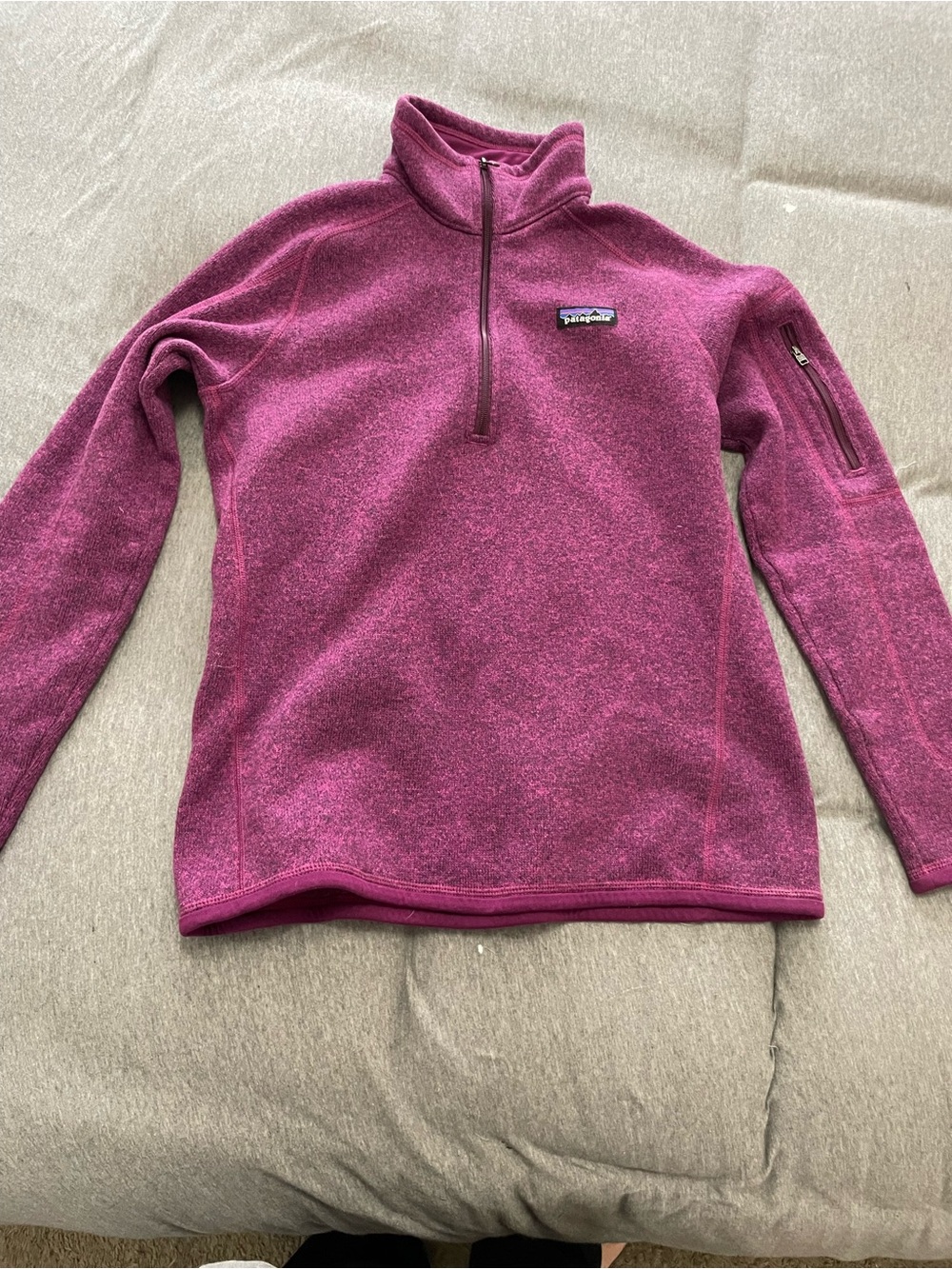 Patagonia Better Sweater 1/4 Zip Fleece Pullover Violet Red Dark Currant M